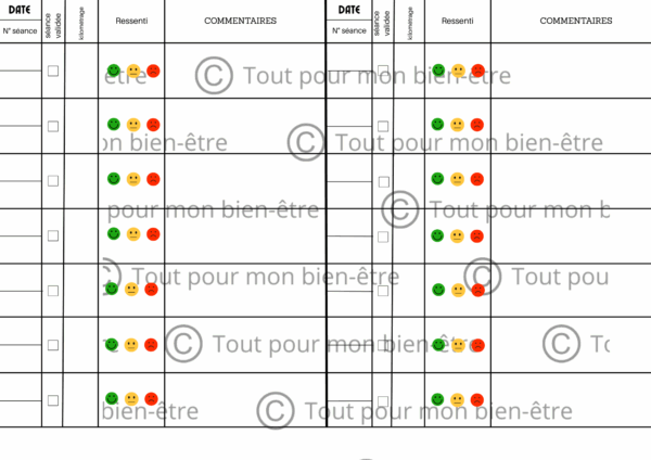fichier de suivi programme course à pied